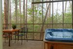 Private Hot Tub on screened in porch